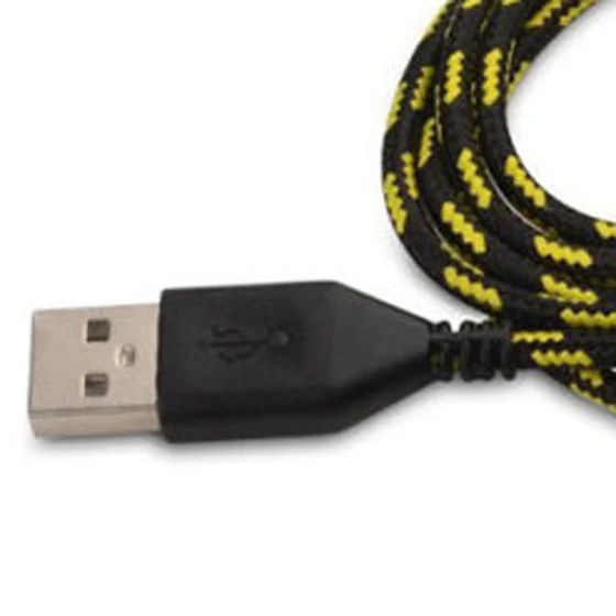 Плетеный тканевый мини USB кабель для зарядки и передачи данных сотового