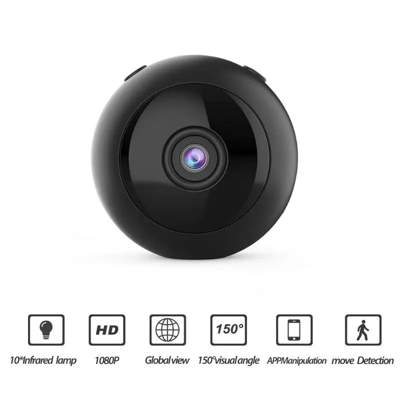 W8 беспроводная WiFi 1080 P Удаленная камера ночного видения Обнаружение движения веб
