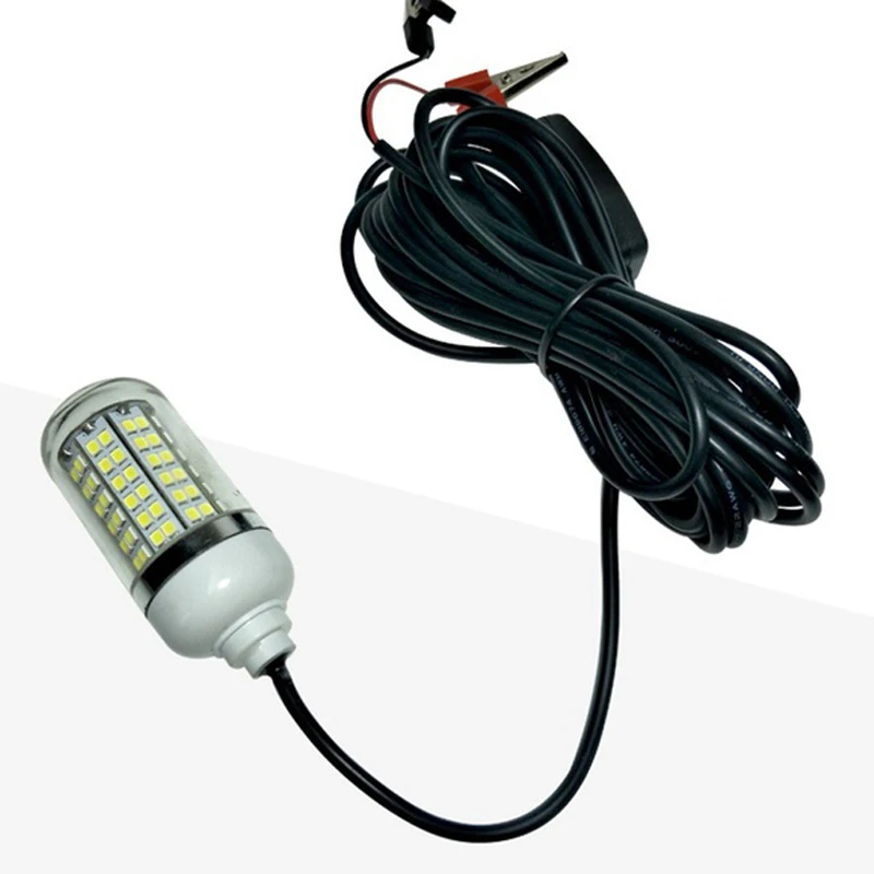 12V LED зеленый подводный погружной ночной рыболовный светильник Crappie Shad кальмар