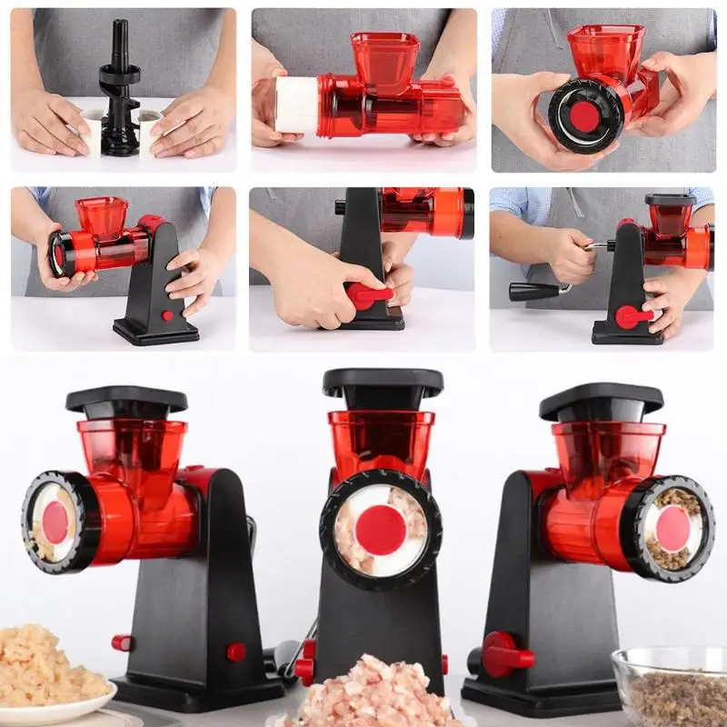 Бытовая Вакуумная присоска ручная мясорубка Колбаса Stuffer Mincer Chopper | Дом и сад