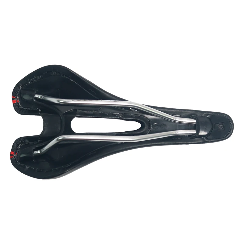 HOT-BOLANY Breathable Light Road Bicycle Saddle Leather Red Front Seat Mat Bike Comfortable MTB Cycling | Спорт и развлечения