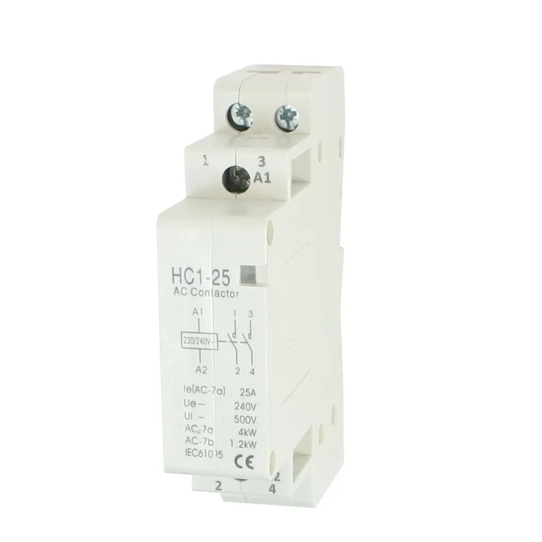 AC 240V 25A 2 Reed Contactor 2P Closed Domestic 35 mm DIN Rail | Обустройство дома