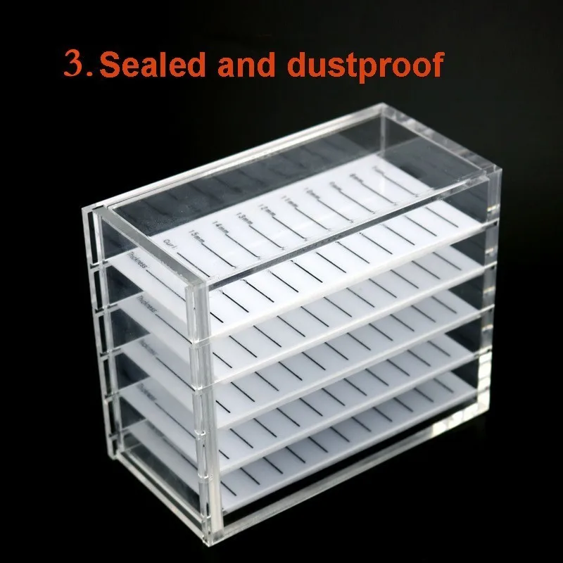 Коробка для хранения ресниц 5 слоев контейнер витрины макияжа поддон клея