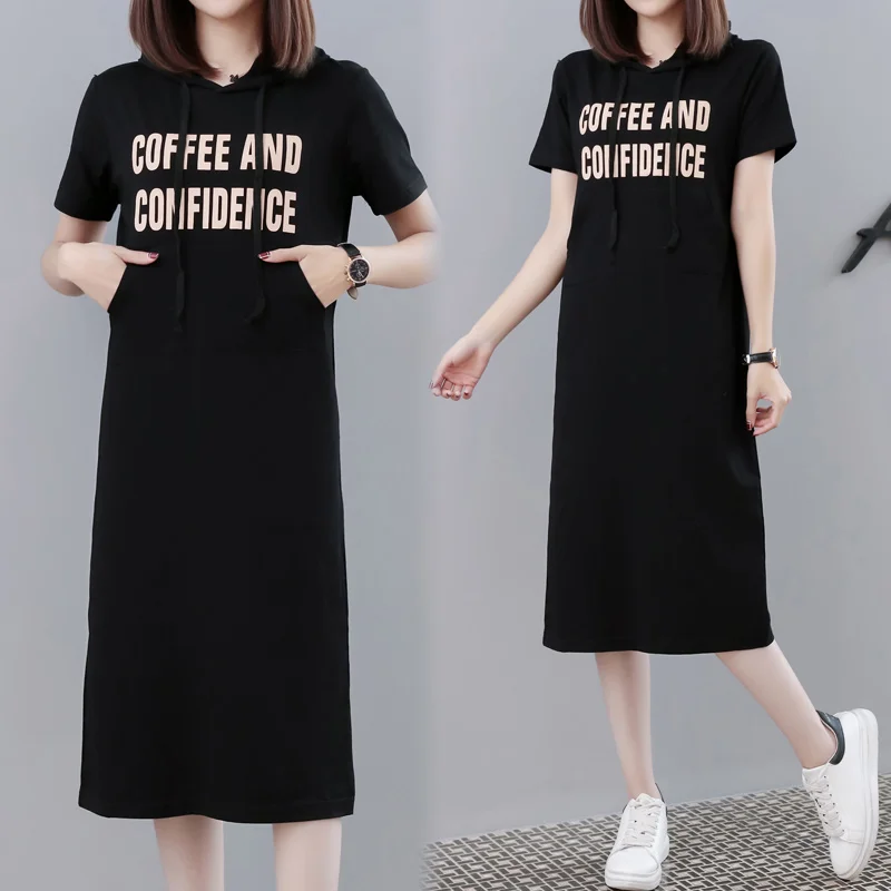 4XL 3XL платье длинное женское модное летнее с коротким рукавом милое карманами