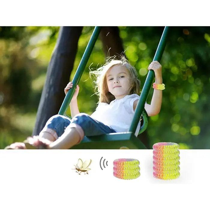 Антимоскитный Репеллент Браслет убийца комаров Открытый 5 см/2 дюйма случайный