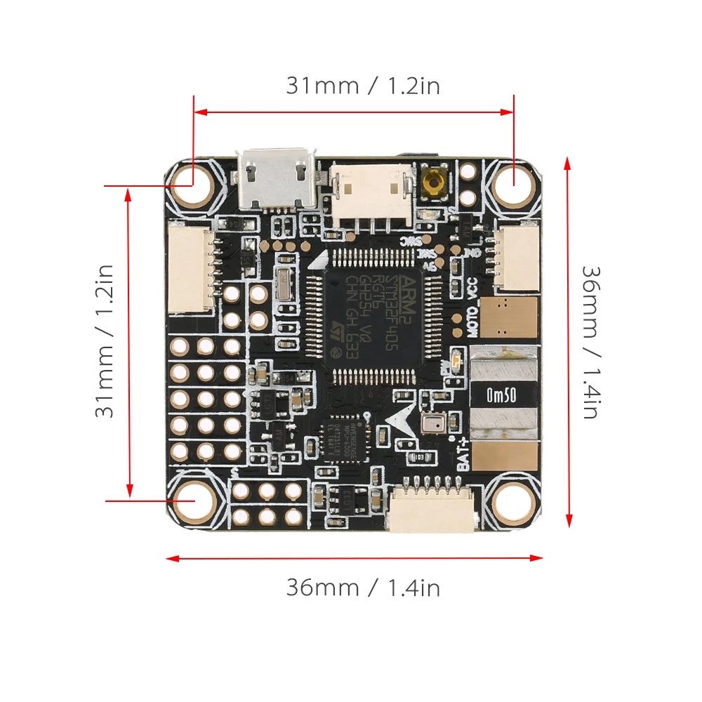 Контроллер полета BetaFlight F4 со встроенным слотом для SD карты OSD BEC QAV250 H210 Racer 250 FPV