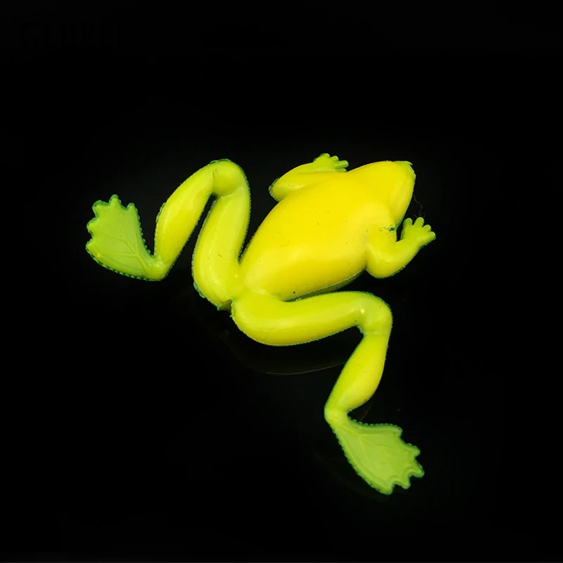 GLUREE 5Pcs/Lot Frog Shape Fishing Lure Artificial Soft Bait Silicone 3cm 2.5g Swimbait Green | Спорт и развлечения