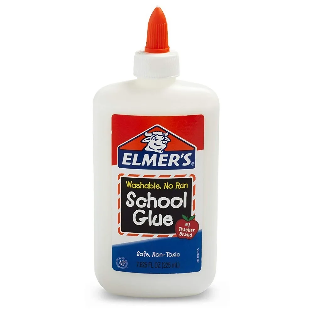Клей школьный жидкий Elmer's стираемый 7 625 унции 6 штук отлично подходит для