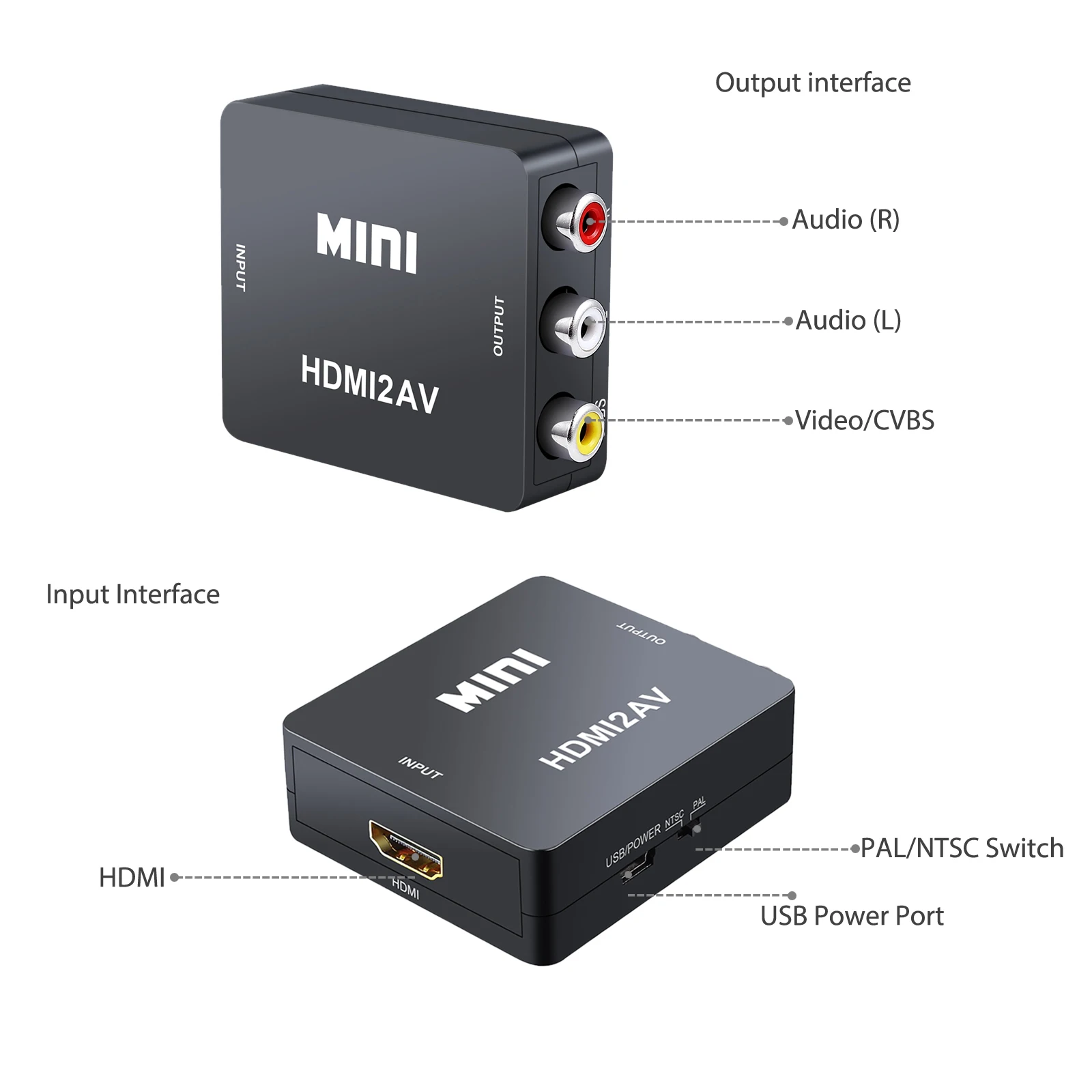 PROZOR HDMI к RCA адаптер конвертер с аудио-видео кабель Выход в AV совместим 1 3 |