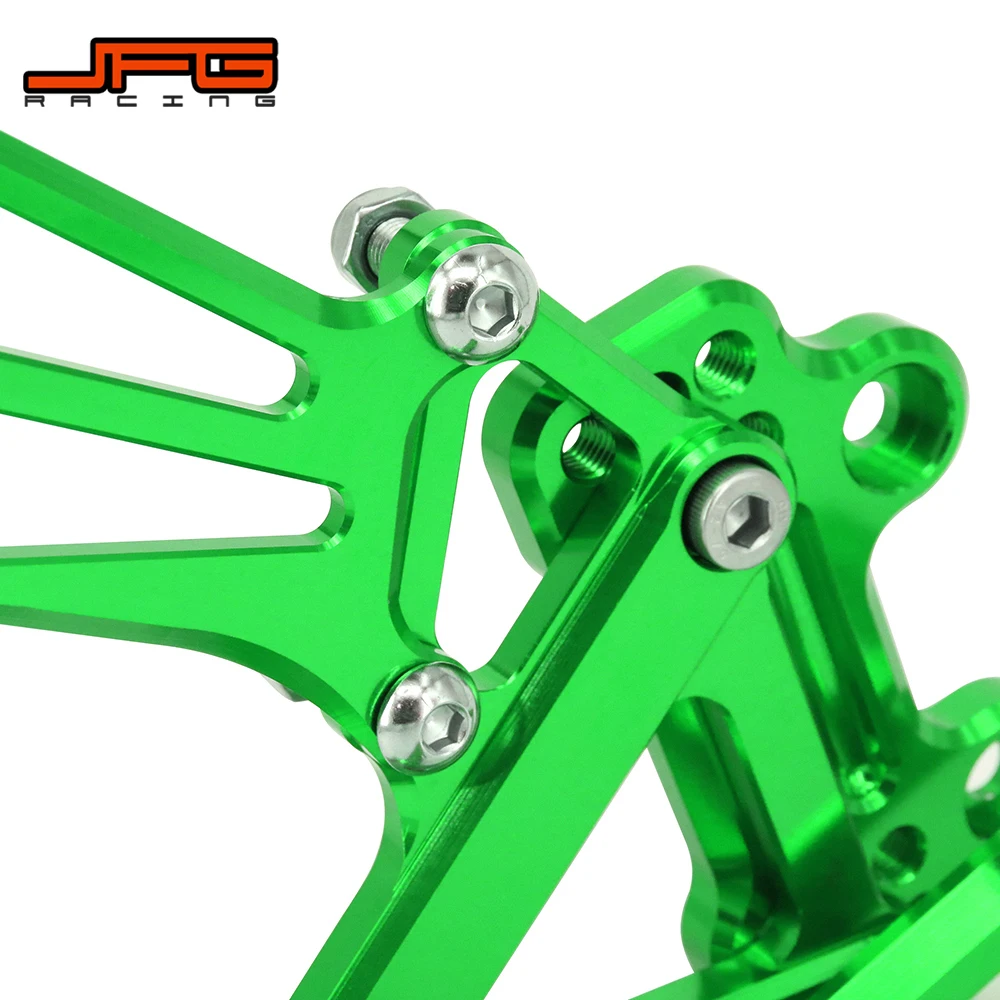 Алюминиевые CNC Регулируемые подножки для мотоциклов педалей заднего хода KAWASAKI