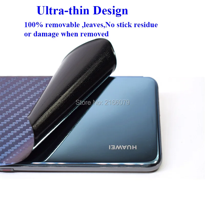 Для Huawei P20 P30 Pro Lite P20Pro 3D градиентная задняя крышка из углеродного волокна наклейка