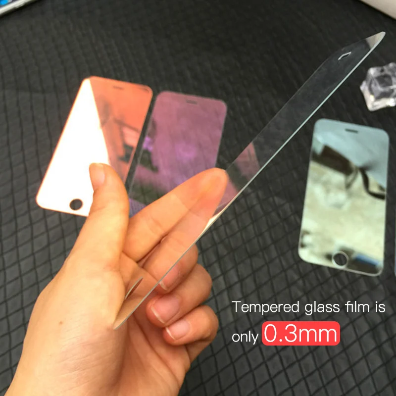 Полное покрытие зеркального экрана протектор для iPhone XS X XR Max защитное закаленное
