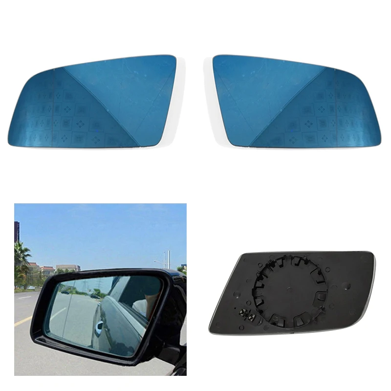 

Car Replacement Left Right Blue Heated Wing Rear Mirror Glass For BWM E Class E60 2003 2004 2005 2006 2007