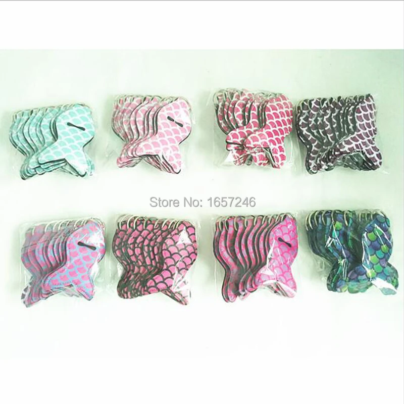 500pcs newest style high quality mermaid chapstick holder neoprene keychain holders monogram | Дом и сад