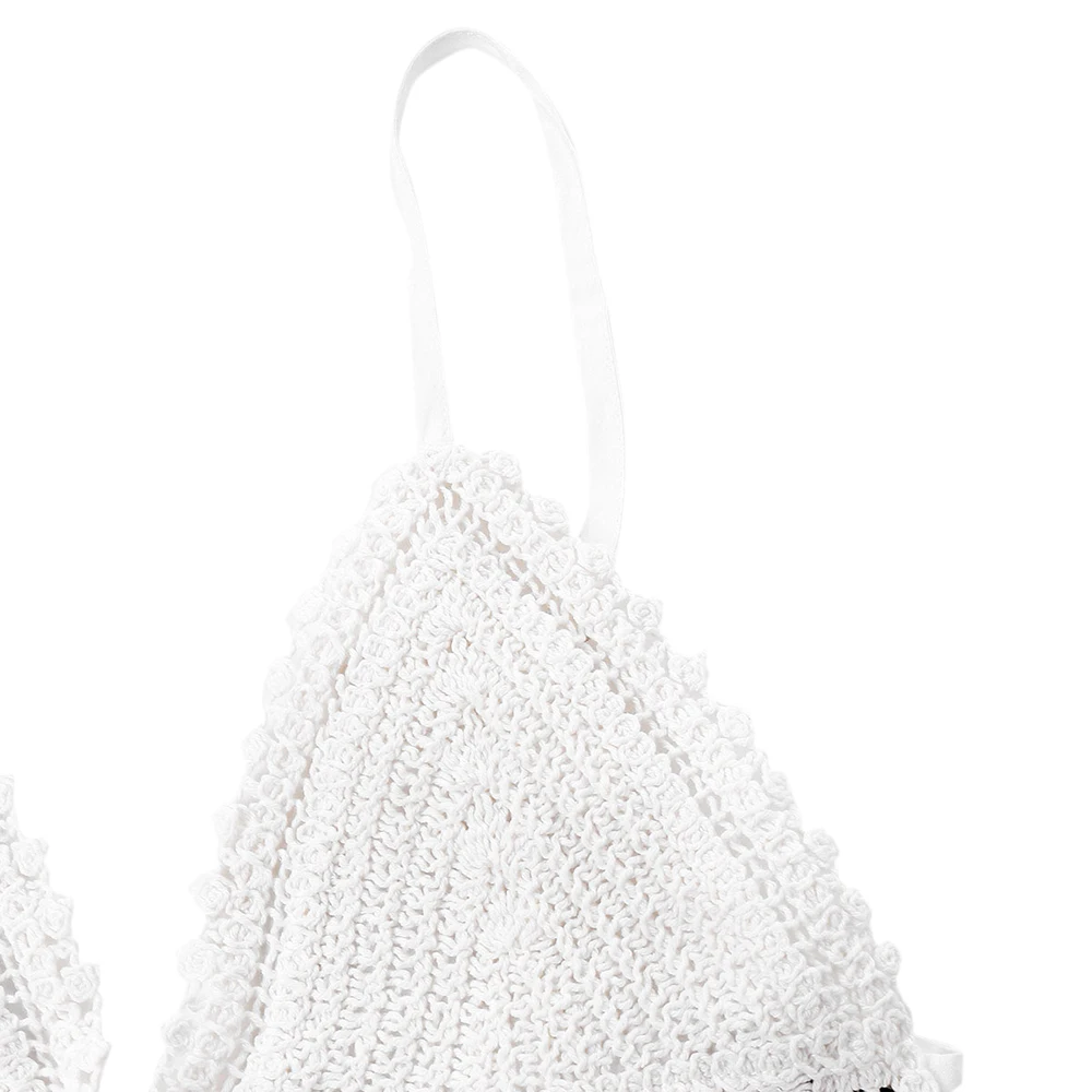 ZAFUL Платье Cami Flare с узором спинки Узелок на спине и лямке Мини-платье без рукавов