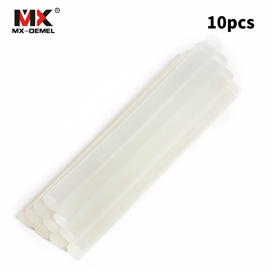 MX-DEMEL 10 шт. 7 мм x 100 термоплавкие клеевые палочки пластиковые для клеевого