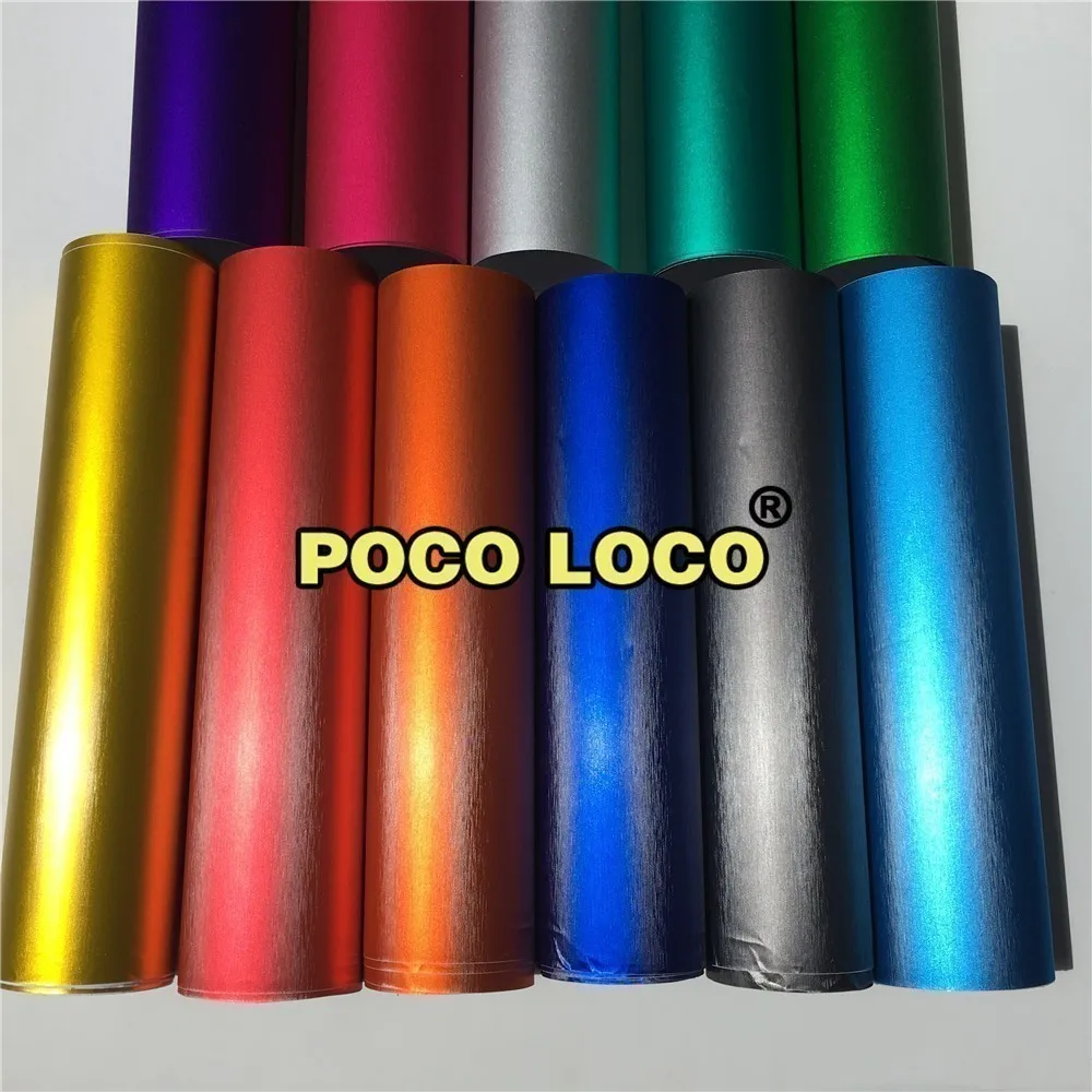 

Brushed Aluminium Vinyl Wrap Orange Color Authentic Look Car Vehicle Auto Sticker Film With Bubble Air Free