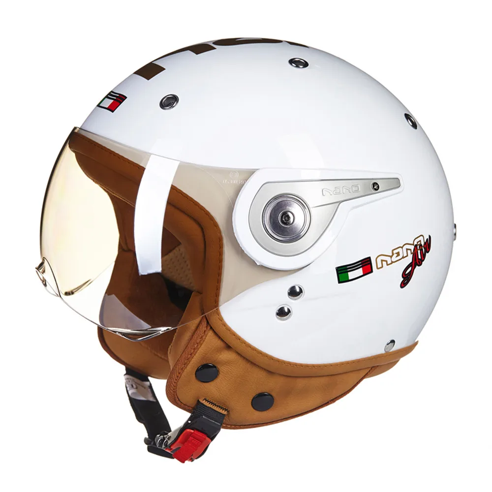 BEON NANO moto rcycle шлем Chopper 3/4 с открытым лицом винтажный Casque Casco cicleta Capacete унисекс