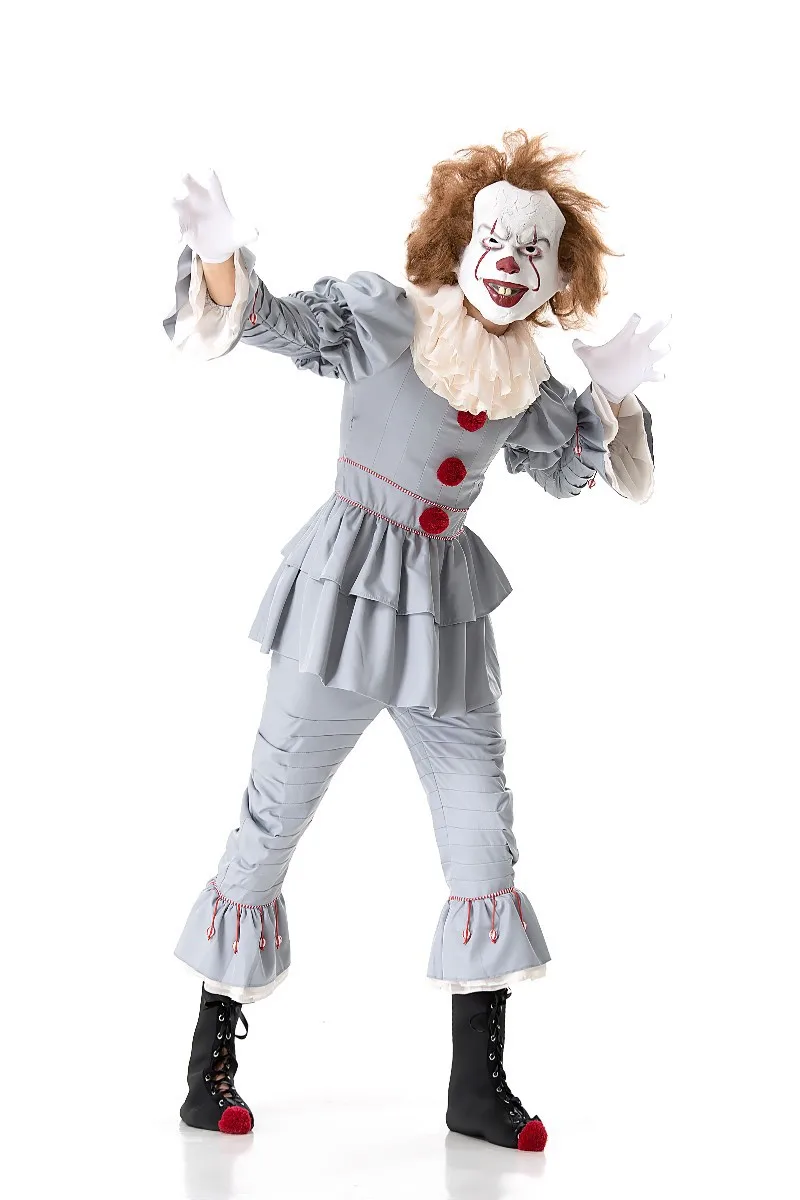 Хэллоуин клоун шоу костюм Grand Heritage Pennywise кино Одежда для взрослых|Праздничные