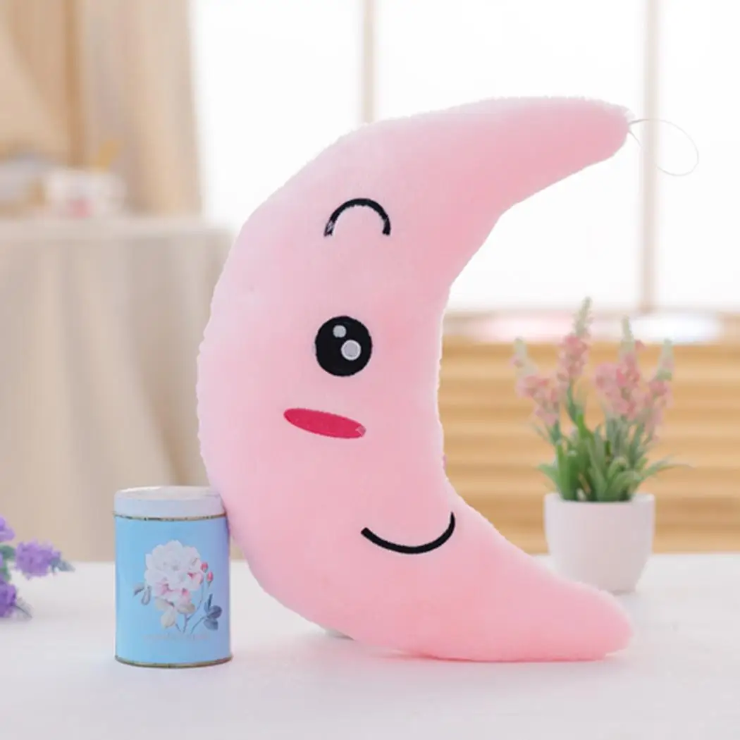 Милые светодиодная Подушка светящаяся Луна Мягкая унисекс Home Decor игрушки детей