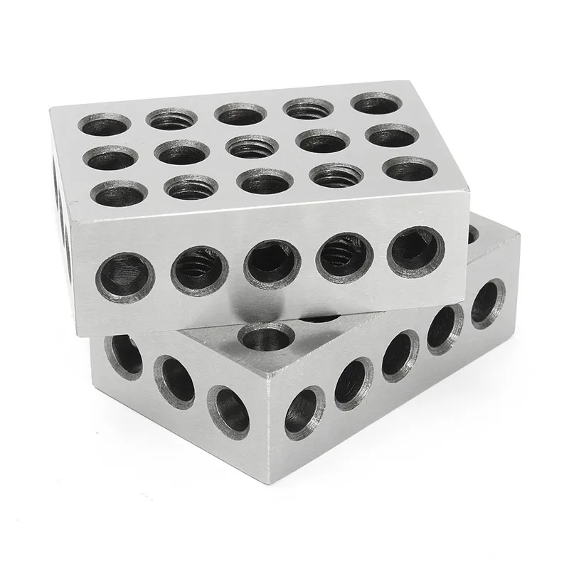 2 шт. 1x2x3 дюйма закаленные стальные блоки 23 Отверстия параллельный зажимной