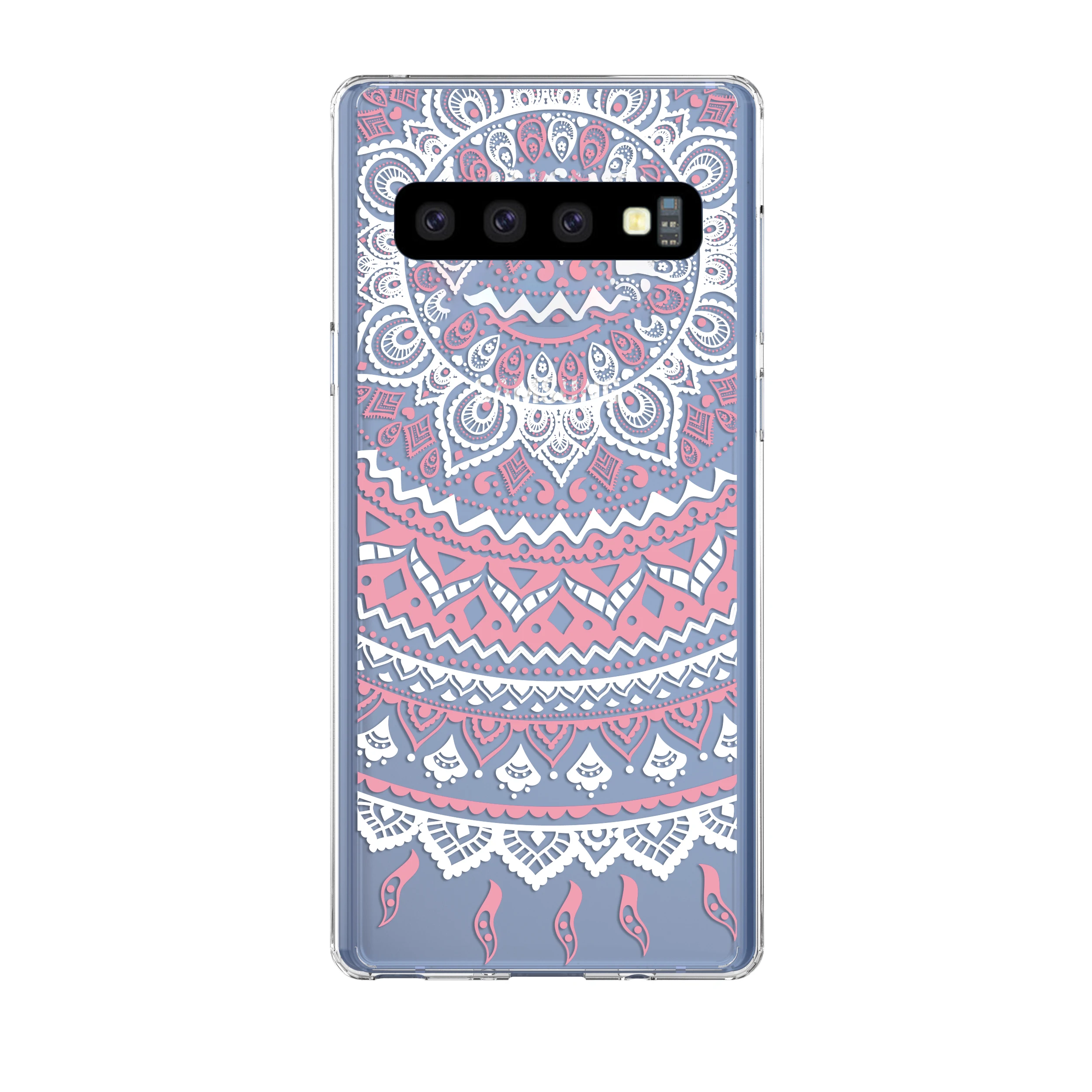 Футляр для samsung Galaxy S10 чехол Plus цветы дурмана Жесткий ПК Мягкий край Защитная