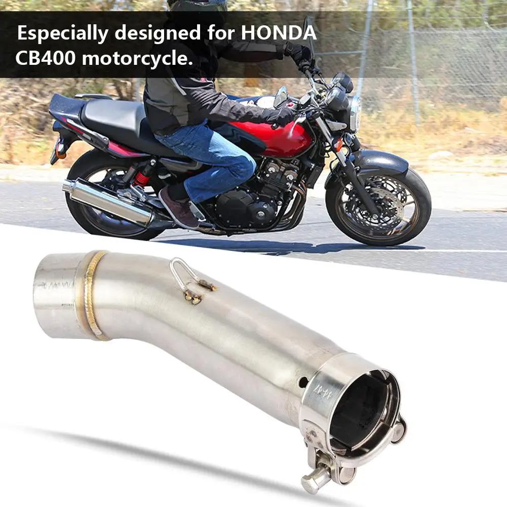Для HONDA CB400 металлическая выхлопная средняя труба мотоцикла Соединительный