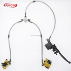 Дисковый тормоз 2 в 1, передняя ручка, гидравлический, подходит для детей ATV 50cc 110cc 49cc, скутер, велосипед, картинг, багги, UTV, запчасти для скутера