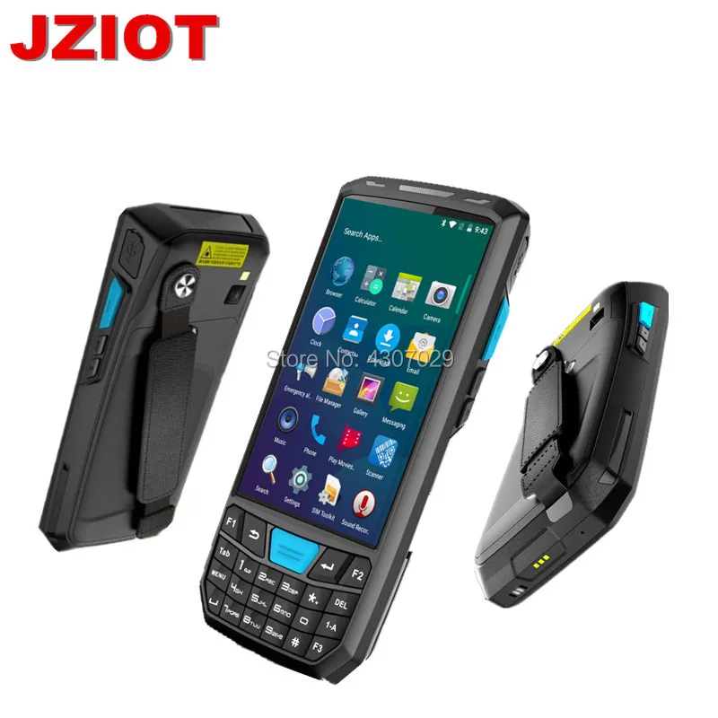 1D 2D PDA QR сканер штрих кода Ручной терминал планшет беспроводной Bluetooth Wifi Android 7 0