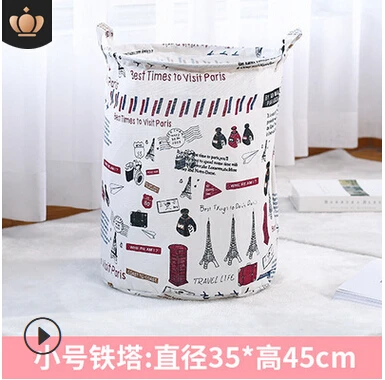 Складная тканевая корзина для белья сумка хранения одежды детская