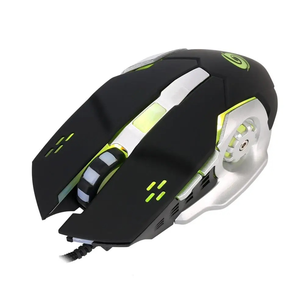 PPYY NEW K1026 Обычная игровая мышь 6 кнопок Led оптическая эргономичная Usb Проводная