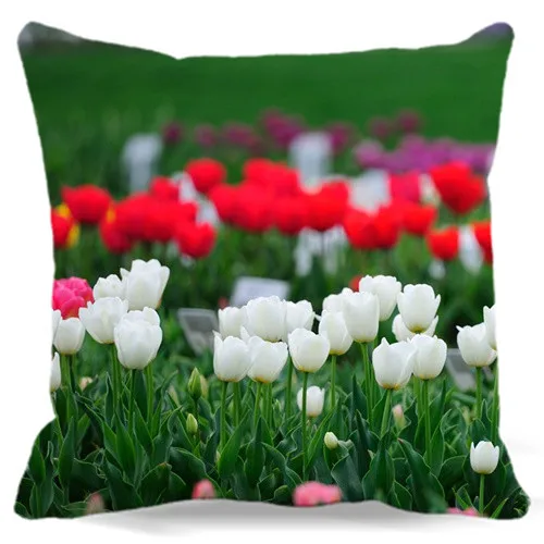 

pillow case Tulips Flowers decorative vintage Cushion Covers