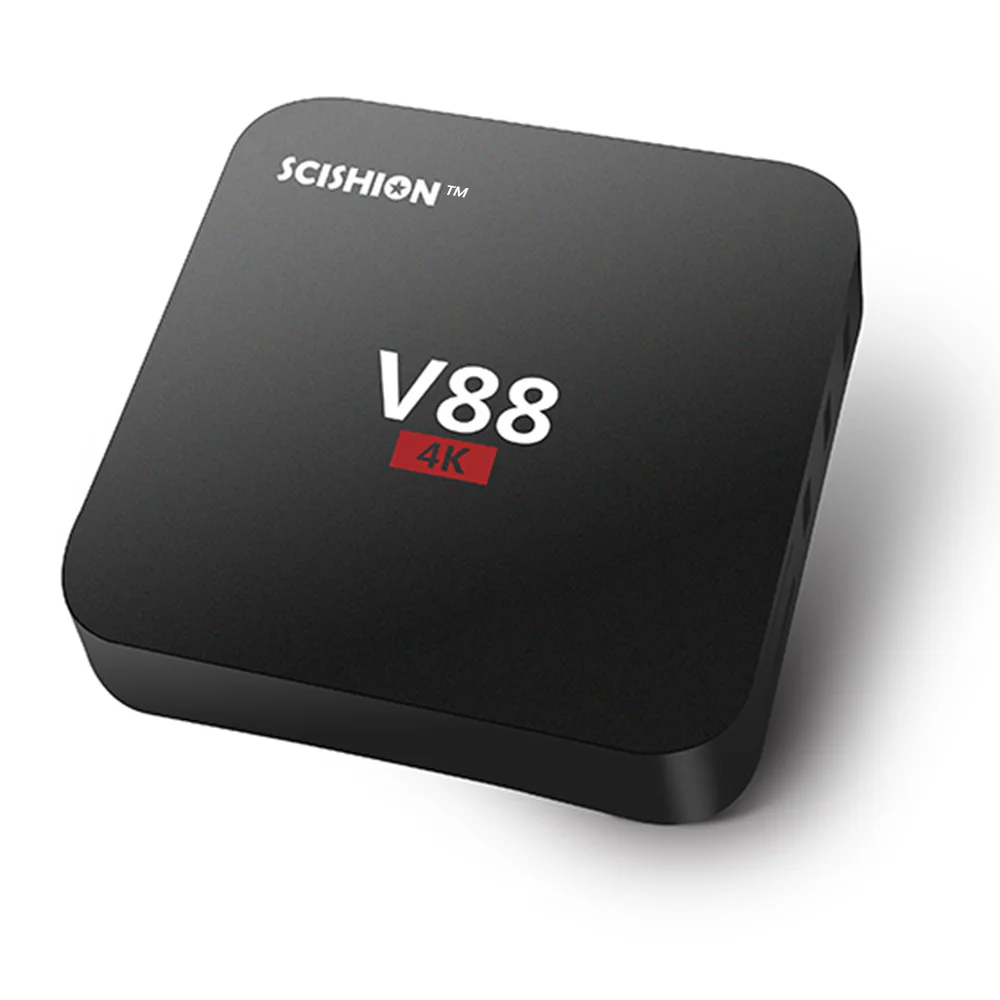 ТВ приставка SCISHION V88 Smart Android 7 1 RK3229 четырехъядерный UHD 4K 1G / 8G Мини ПК WiFi H.265 HD