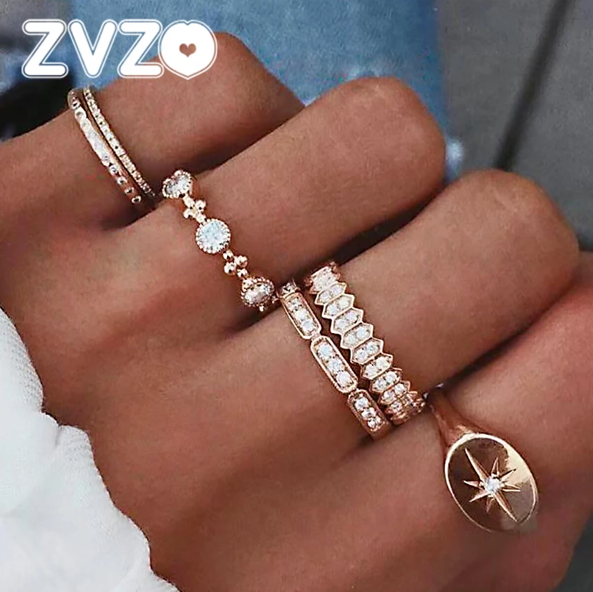 ZVZO Новый 6 шт./компл. женский золотой сплав Микрокристаллическая Защита от солнца