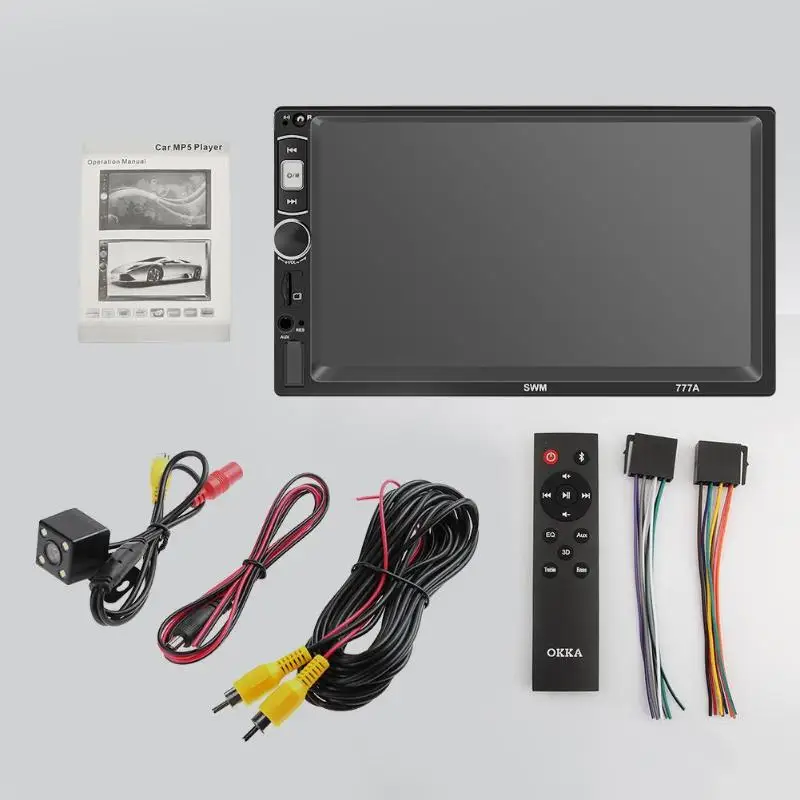 SWM 777A 2Din 7 &quotсенсорный экран Bluetooth Mirror Link автомобильный стереопроигрыватель MP5