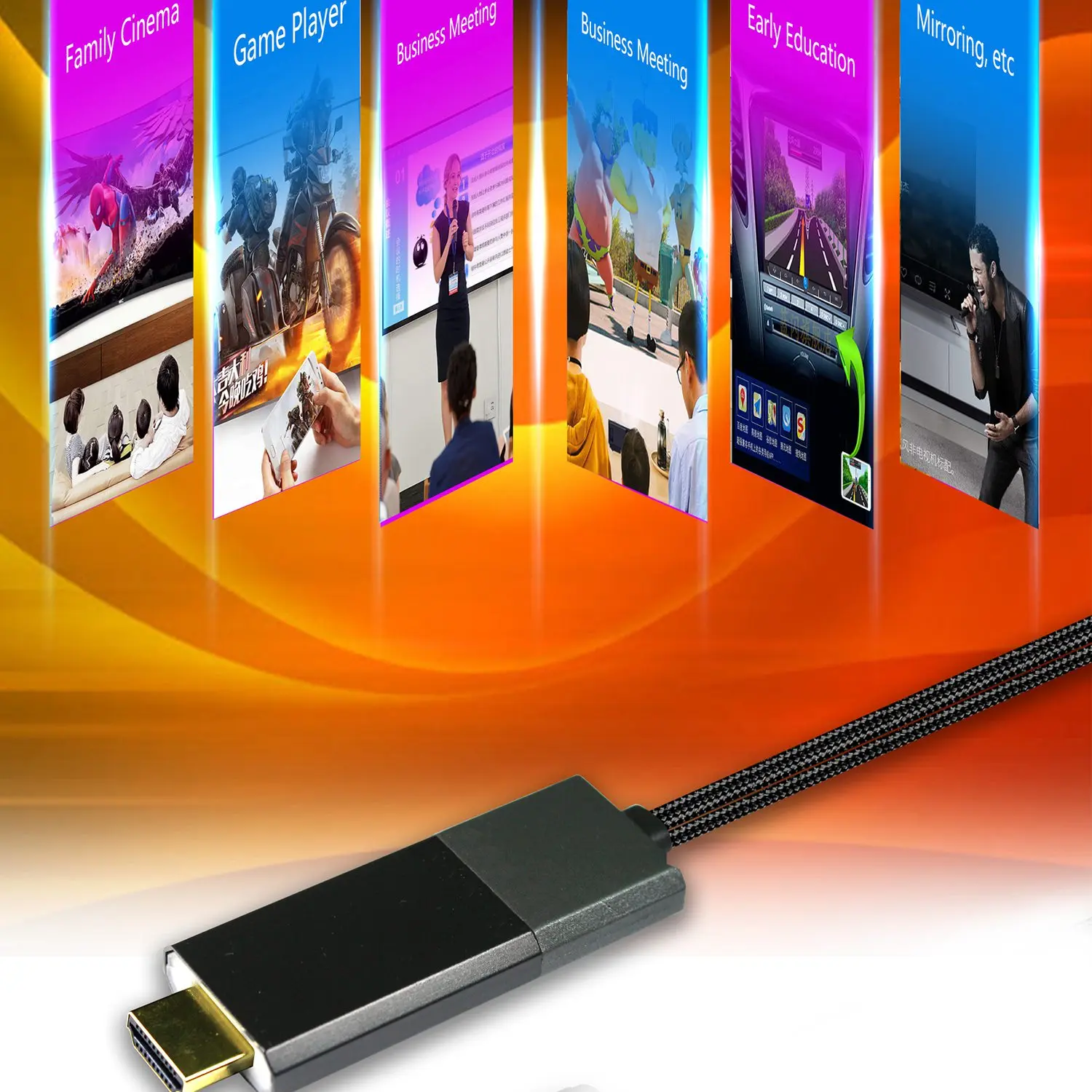 L8 ТВ приставка Смарт HDTV Av адаптер цифровой к Hdmi 1080 P видео приемник дисплей кабель