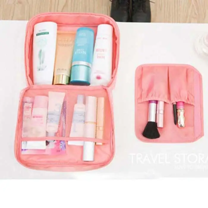 Для женщин Портативный дорожная косметичка Органайзер комплект