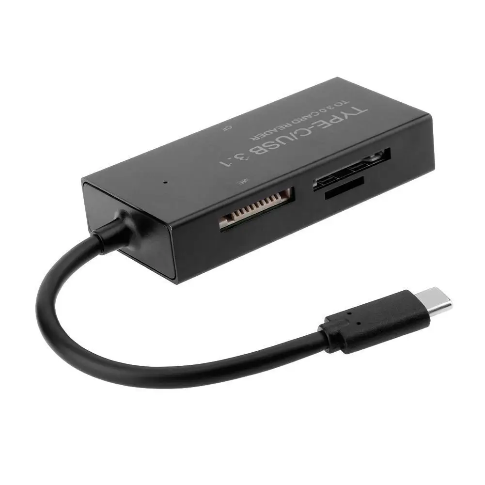 Тип type C USB 3 1 CF MMS SD TF карты памяти считыватель карт OTG комбинированный адаптер для