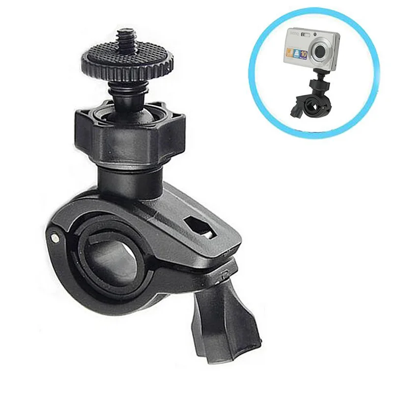 Черный зажим для руля круглой формы GoPro Hero 7 6 5 4 Xiaomi Yi 4K Sjcam Sj4000 Eken Велоспорт Go Pro