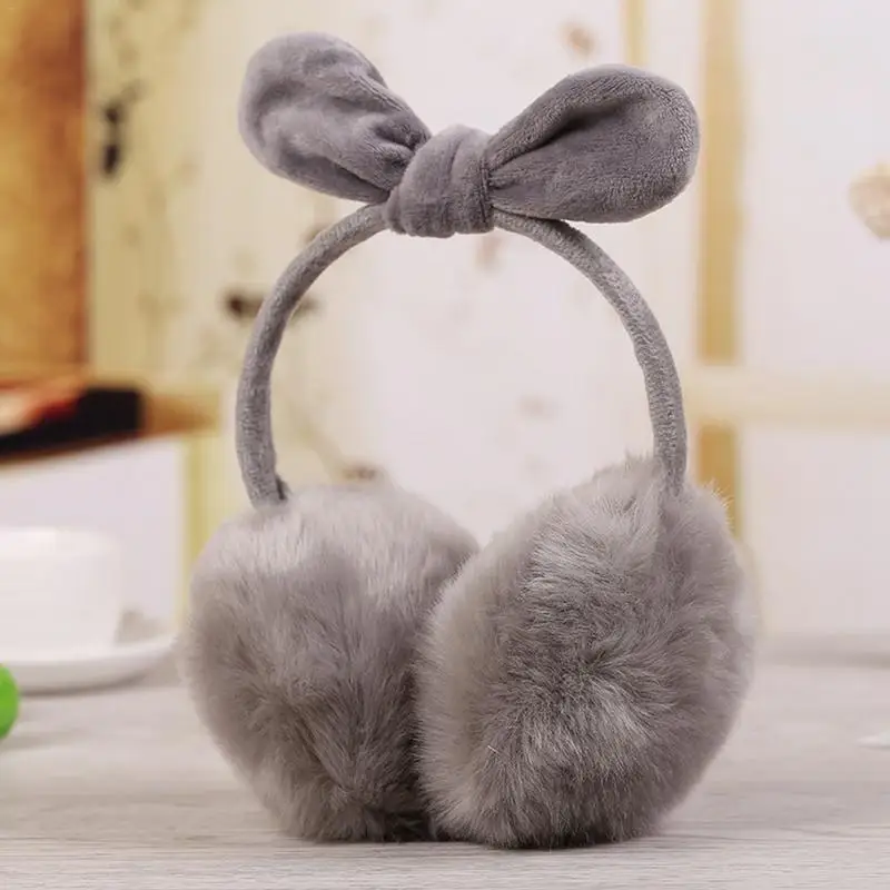 Новинка 2019 года Модные женские меховые зимние ухо теплые наушники с кошачьими