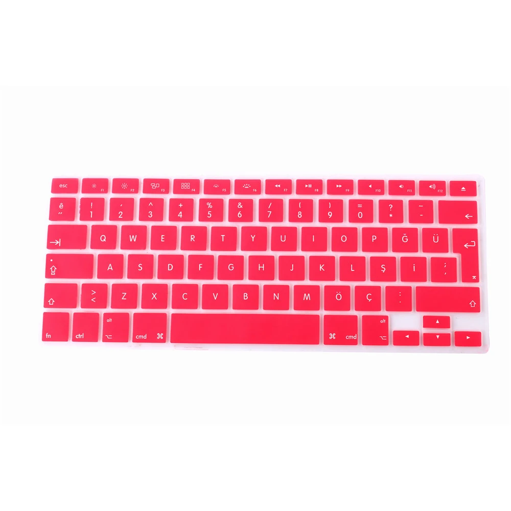 Чехол для клавиатуры ноутбука для macbook air 13 pro 15 дюймов A1466 A1502 A1278 A1398 ЕС кремния Турция клавиатура с подсветкой крышка защитная пленка