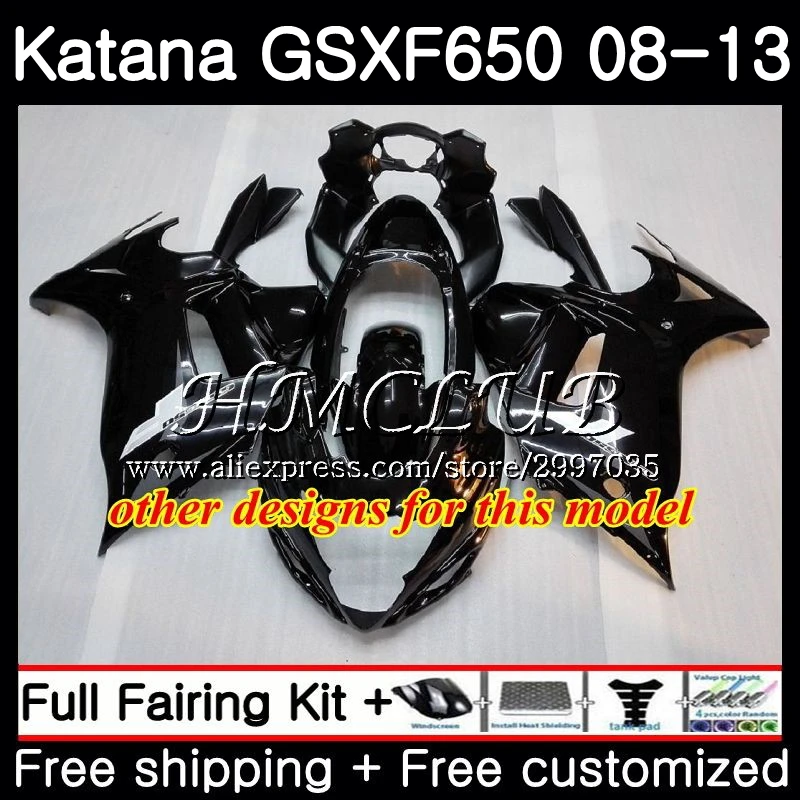 Набор для SUZUKI KATANA GSX650F 2008 2009 2010 2011 2012 2013 37HC.19 плоский черный GSXF 650 650F GSXF650 08 09 10 11 12 13