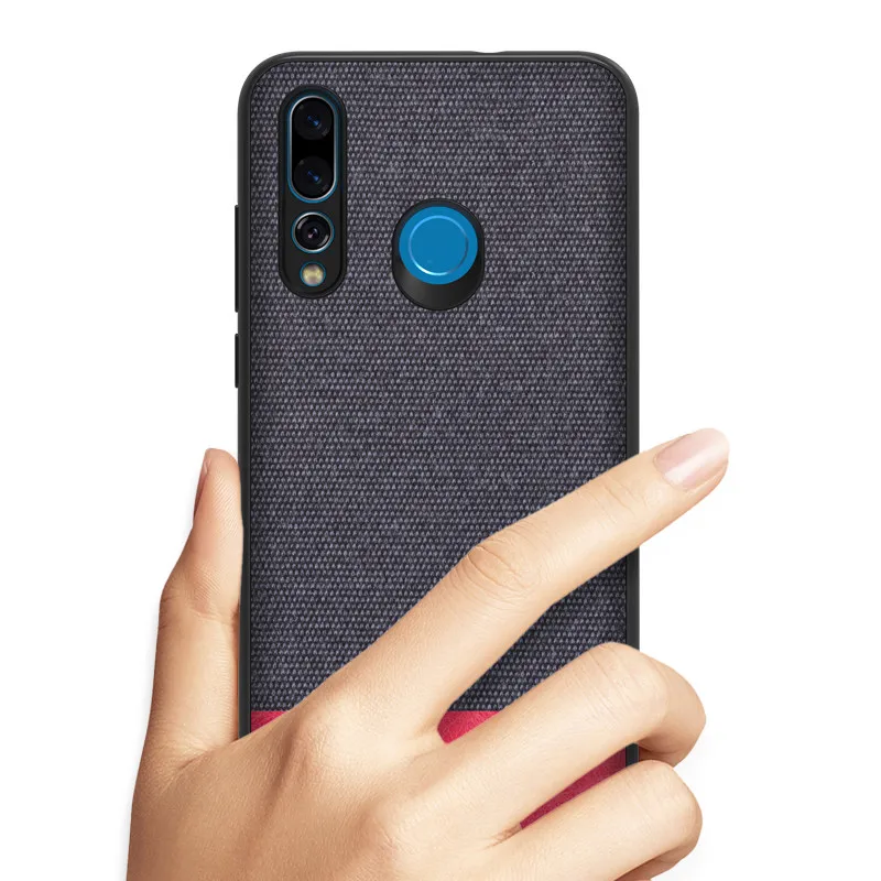 Чехол для Huawei Nova 4 новинка полная защита гибридная искусственная ткань ТПУ