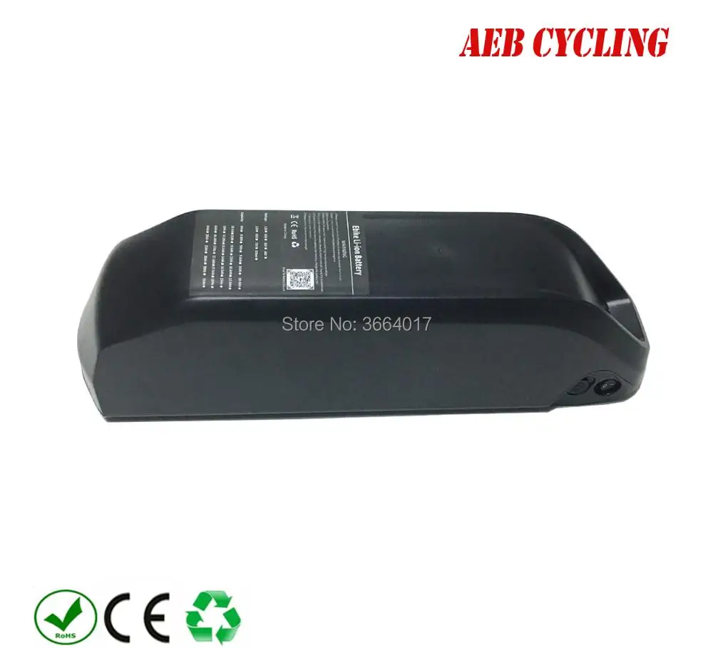 Высокая мощность Jumbo shark 52V (14S5P) 1000w 750w 500w polly down tube 10Ah 11.6Ah 12.8Ah 13Ah 17Ah Li Ion ebike