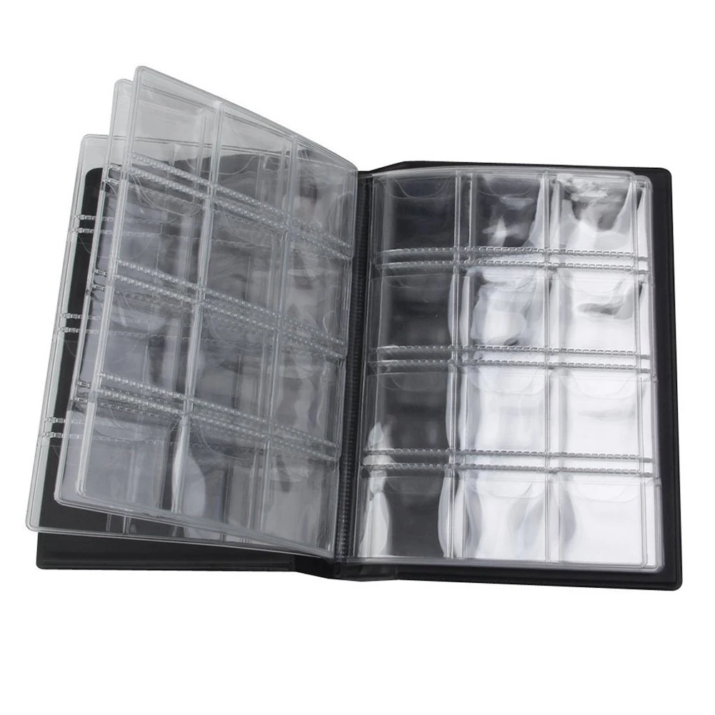 PPYY NEW -10 pages 120 small grid Coin Collect booklet - Red | Канцтовары для офиса и дома