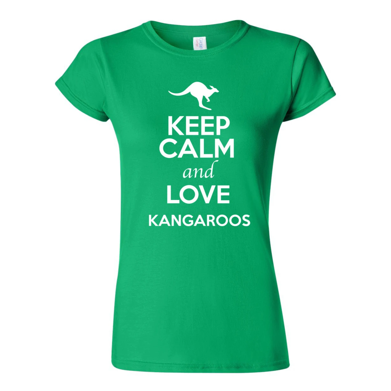 Детская футболка с надписью Keep Calm And Love Kangaroos и Animal Lover Humor 2366 | Женская одежда