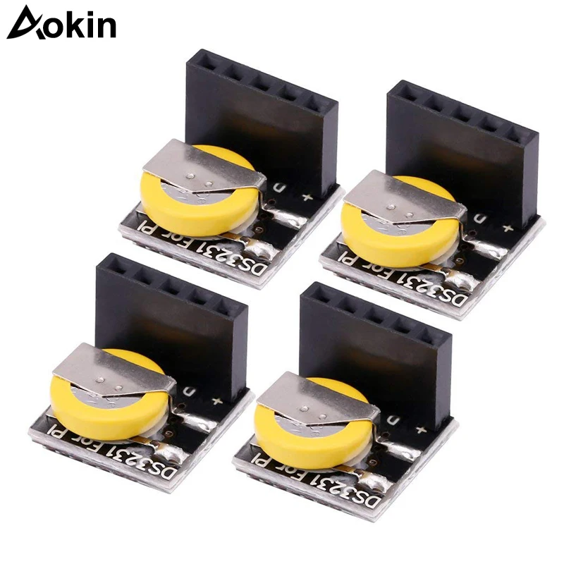 4pcs DS3231 High Precision RTC Clock Memory Module for Arduino Raspberry Pi | Электронные компоненты и