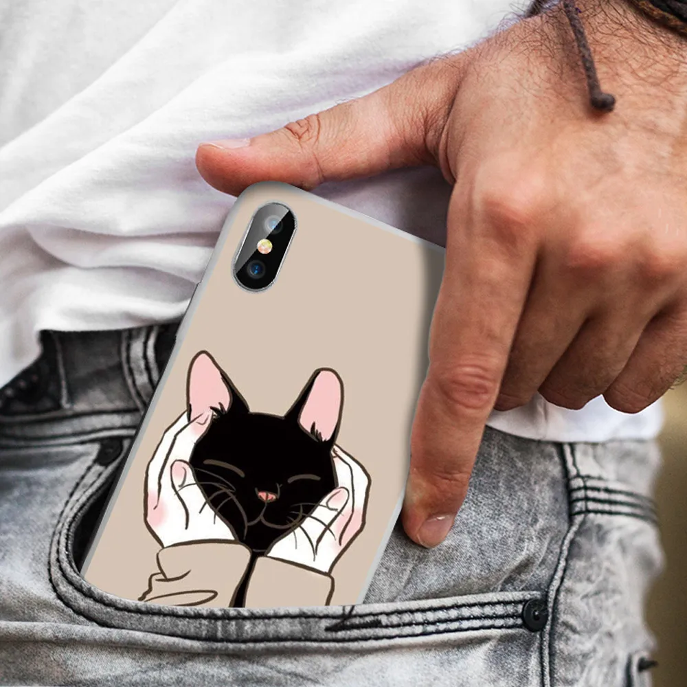 Чехол для телефона CASEIER Cute Cat Redmi 6A Note 7 6 5 Plus Pro Xiaomi 8 Lite A1 5X A2 6X матовый чехол Fundas| |