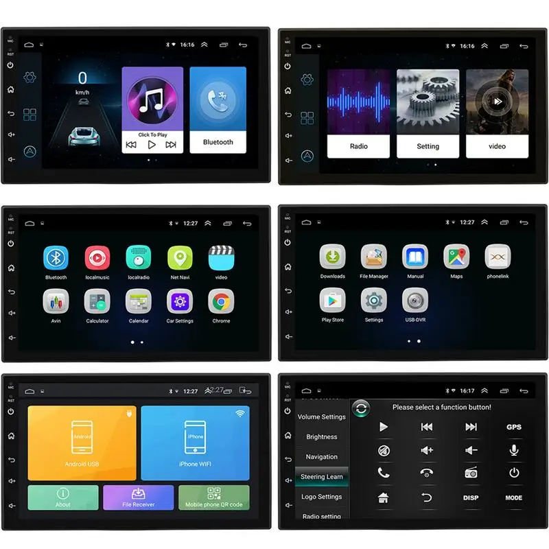 7 дюймов HD Автомобильный MP5 плеер Радио Емкостный сенсорный экран Android Smart gps