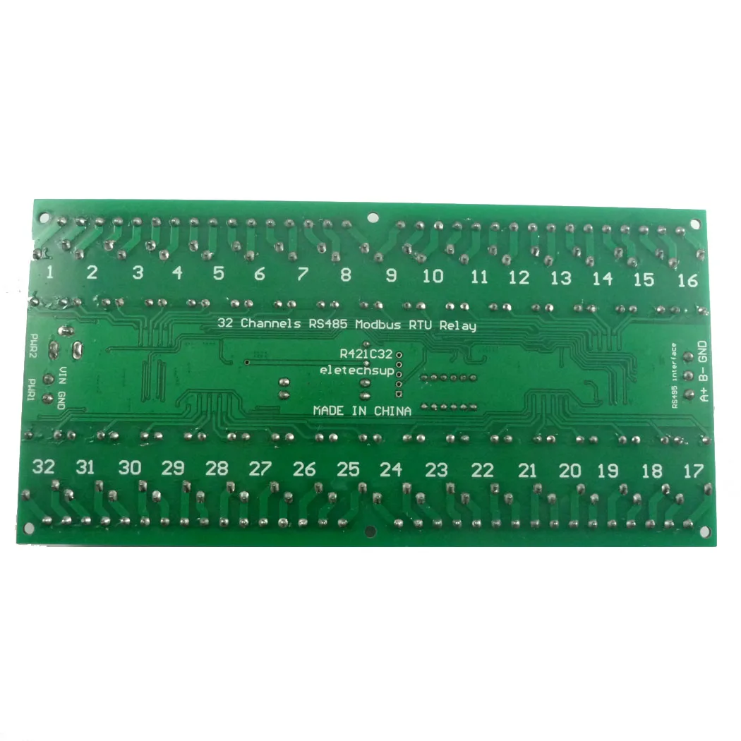 Релейная плата Modbus RTU 32 канала постоянный ток 12 В с пультом дистанционного